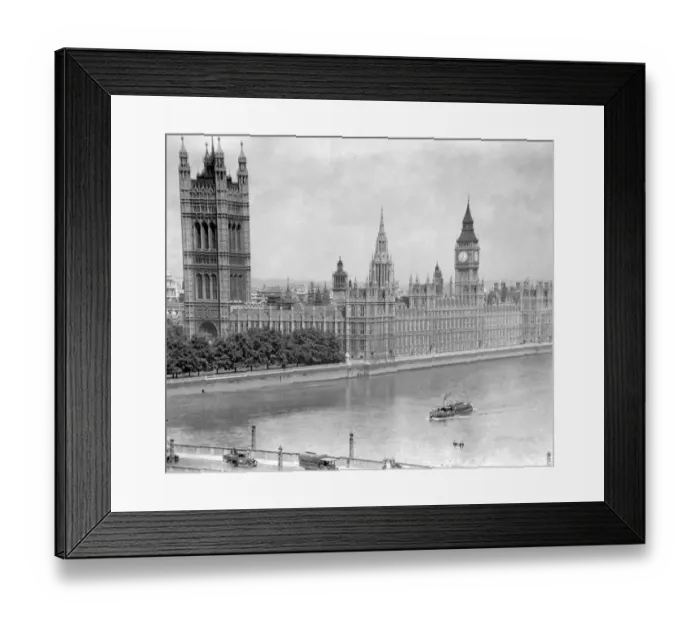 Framed Print : General views from the Thames to Big Ben, Palace of Westminster, London, England, UK Framed Print : General views from the Thames to Big Ben, Palace of Westminster, London, England, UK