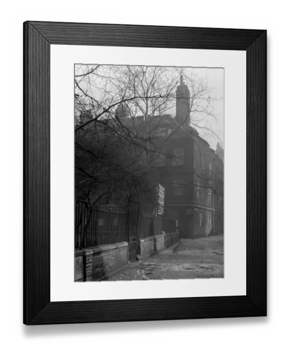 Framed Print : Cliffords Inn, Fleet Street, London, England, with the for sale notice on the railings Framed Print : Cliffords Inn, Fleet Street, London, England, with the for sale notice on the railings