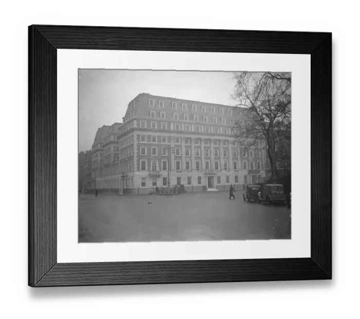 Framed Print : America and London. New embassy building in Grosvenor Square. In one of London s Framed Print : America and London. New embassy building in Grosvenor Square. In one of London s