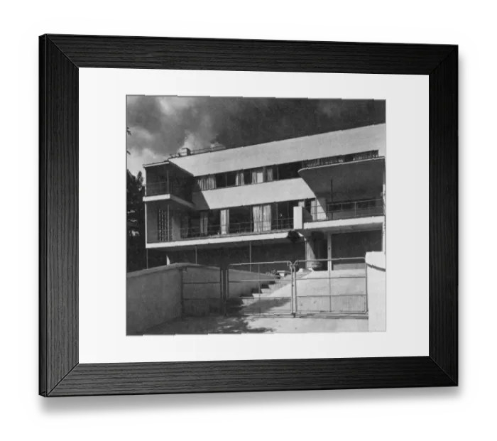 Framed Print : Modern Movement Architecture in 1930s Hampstead London Framed Print : Modern Movement Architecture in 1930s Hampstead London