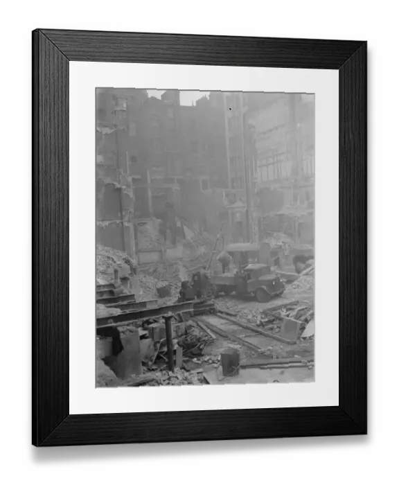 Framed Print : The demolition of Alhambra Theatre in the West End of London. 1936 Framed Print : The demolition of Alhambra Theatre in the West End of London. 1936