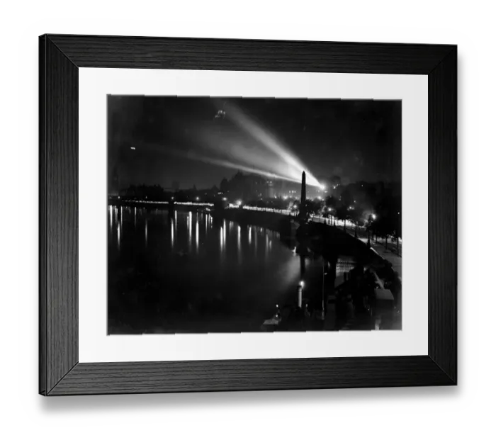 Framed Print : Embankment at night. 1914 - 1918 Framed Print : Embankment at night. 1914 - 1918