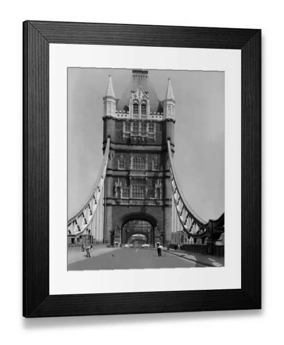 Framed Print : Workmen on Tower Bridge, London, England, UK. 1960 s