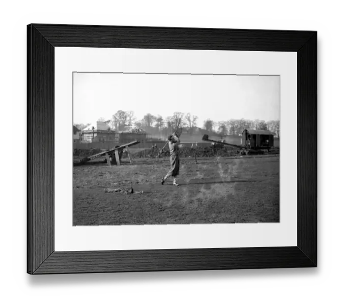 Framed Print : L Hickman, the golf professional at the Hangar Hill Golf Club, Ealing, West London Framed Print : L Hickman, the golf professional at the Hangar Hill Golf Club, Ealing, West London