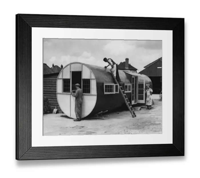 Framed Print : The fuselage of a Horsa glider - the type used by airborne troops in World War II Framed Print : The fuselage of a Horsa glider - the type used by airborne troops in World War II