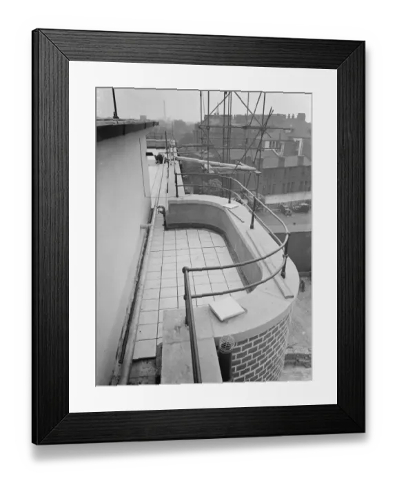 Framed Print : Workers from Val De Travers Asphalt Limited, a paving company, working on paving Framed Print : Workers from Val De Travers Asphalt Limited, a paving company, working on paving