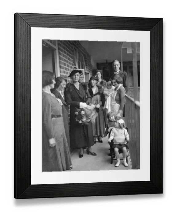 Framed Print : Princess Alice opens new Kensington flats. 11 October 1934 Framed Print : Princess Alice opens new Kensington flats. 11 October 1934