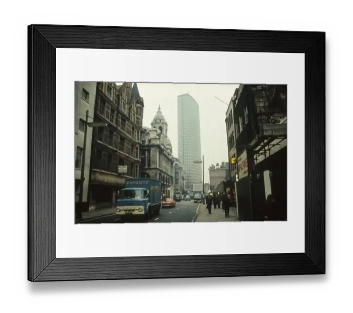 Framed Print : Centre Point a substantial concrete and glass office building in central London, England