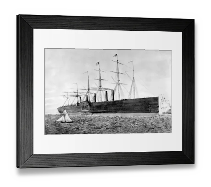 Framed Print : The Great Eastern Isambard Kingdom Brunel proposed to the Eastern Steam Navigation