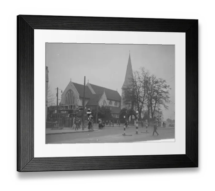 Framed Print : A view of Eltham Church. 1935 Framed Print : A view of Eltham Church. 1935