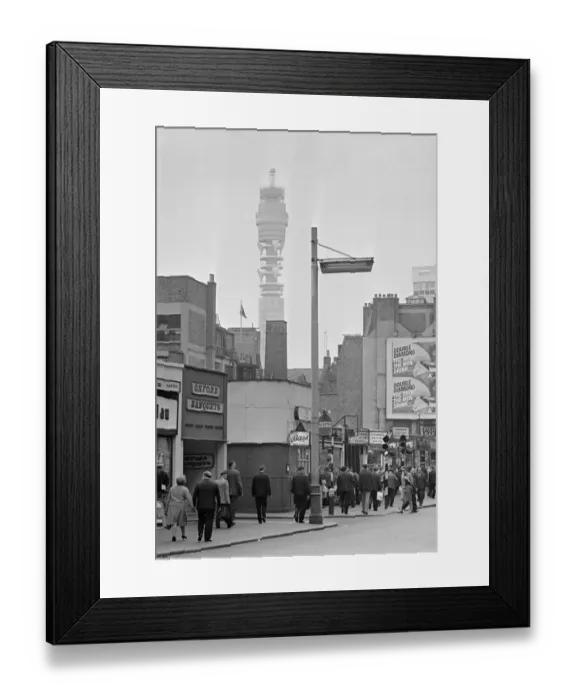 Framed Print : Officially opening tomorrow, Londons tallest building : the 620 ft Post Office Tower with Framed Print : Officially opening tomorrow, Londons tallest building : the 620 ft Post Office Tower with