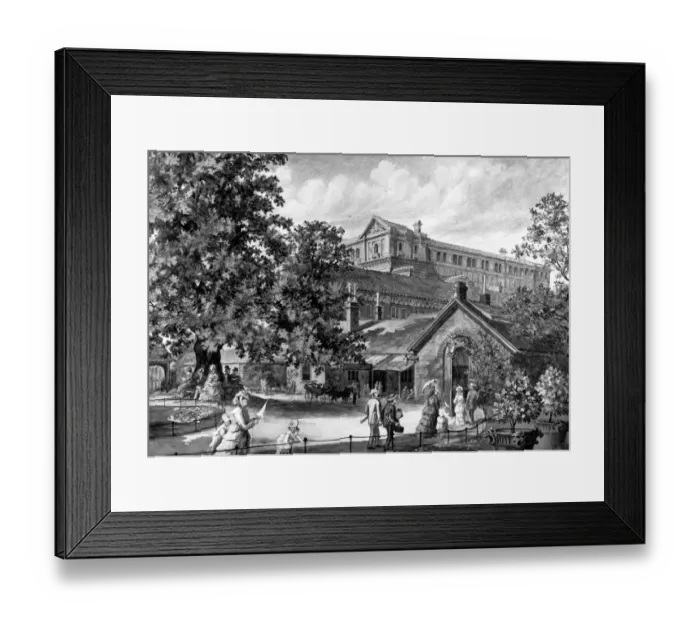 Framed Print : South Kensington Museum 1872 Framed Print : South Kensington Museum 1872