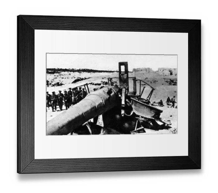 Framed Print : The Heroic Gallipoli Landings : Transports and Captured Guns. Seen here soldiers Framed Print : The Heroic Gallipoli Landings : Transports and Captured Guns. Seen here soldiers