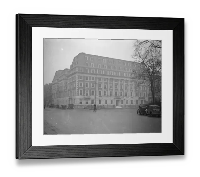 Framed Print : America and London. New embassy building in Grosvenor Square. In one of London s Framed Print : America and London. New embassy building in Grosvenor Square. In one of London s