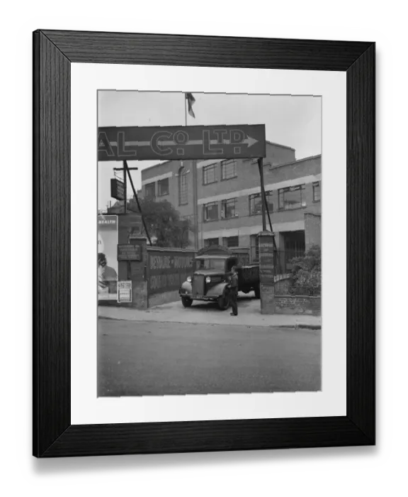 Framed Print : The entrance to Macreadys Metal Company, Pentonville Road. 4 October 1937 Framed Print : The entrance to Macreadys Metal Company, Pentonville Road. 4 October 1937