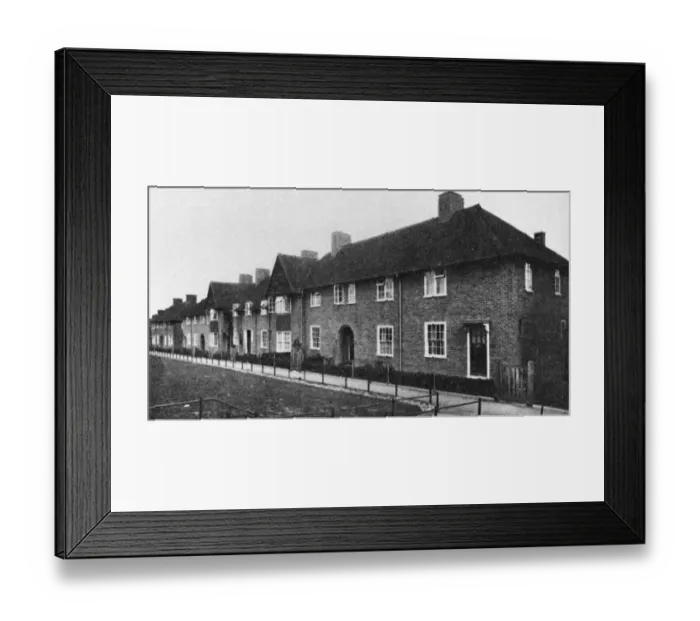 Framed Print : Housing cottage estates St Helier Estate London Framed Print : Housing cottage estates St Helier Estate London