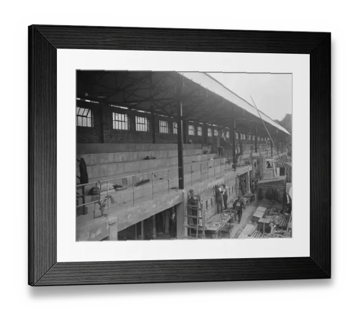 Framed Print : New Brixton greyhound track built in record time. When the new Brixton greyhound Framed Print : New Brixton greyhound track built in record time. When the new Brixton greyhound