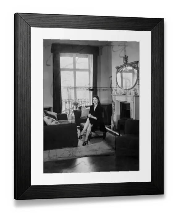 Framed Print : Margot Fonteyn at home. 22 March 1946 Framed Print : Margot Fonteyn at home. 22 March 1946
