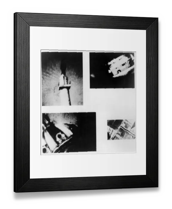 Framed Print : Ted Serios thoughtograph of London bus, Westminster Abbey, Nelsons Column, iralian Framed Print : Ted Serios thoughtograph of London bus, Westminster Abbey, Nelsons Column, iralian
