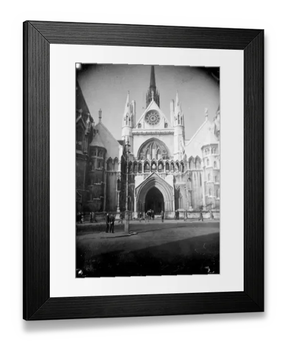 Framed Print : The Law Courts in Strand, London. 7 November 1945 Framed Print : The Law Courts in Strand, London. 7 November 1945