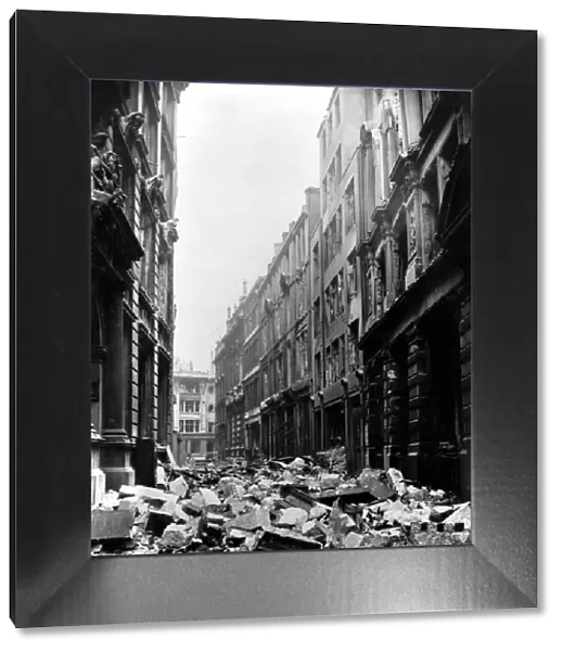 Mincing Lane after the Blitz, Second World War