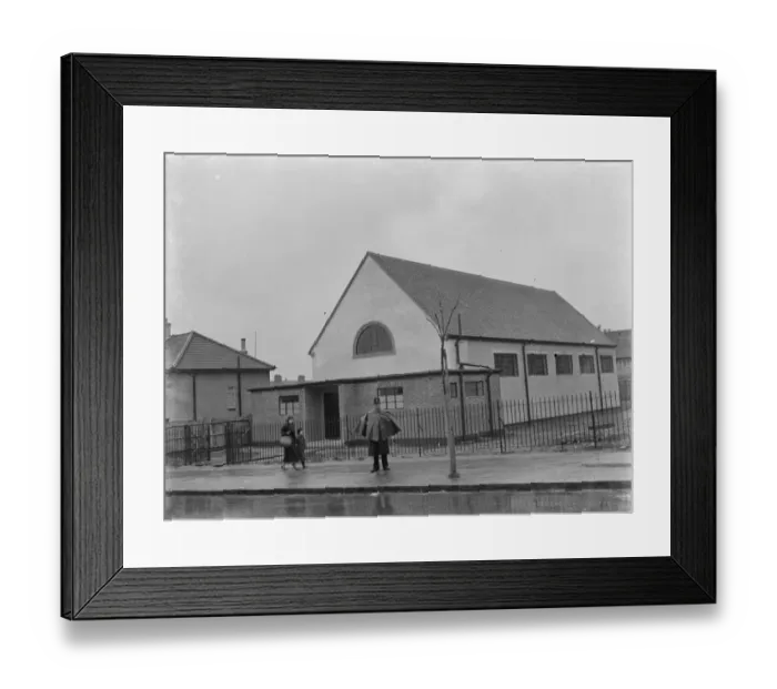 Framed Print : Sir Kingsley Wood opens St Barnabas Hall in Eltham, London, which was dedicated Framed Print : Sir Kingsley Wood opens St Barnabas Hall in Eltham, London, which was dedicated