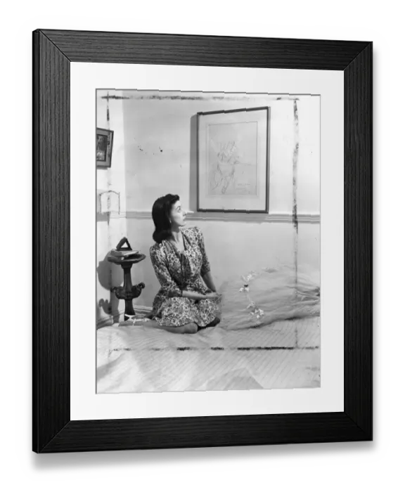 Framed Print : Margot Fonteyn at home. Margot Fonteyn, whose technique has been rated above that