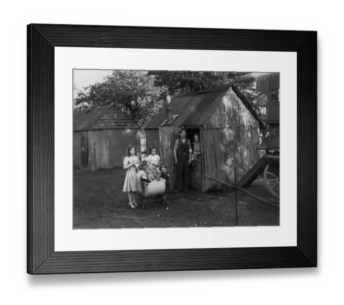 Framed Print : The fuselage of a Horsa glider - the type used by airborne troops in World War II