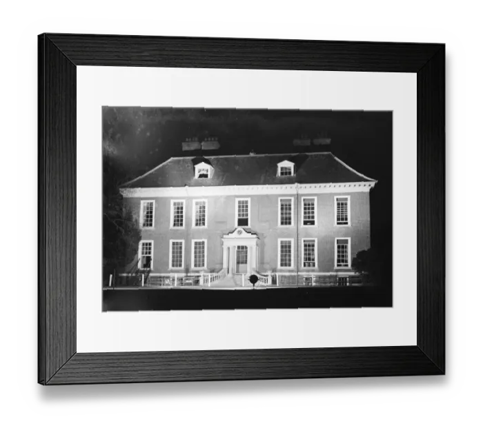 Framed Print : The exterior of Eltham Golf Club floodlit. 1935 Framed Print : The exterior of Eltham Golf Club floodlit. 1935
