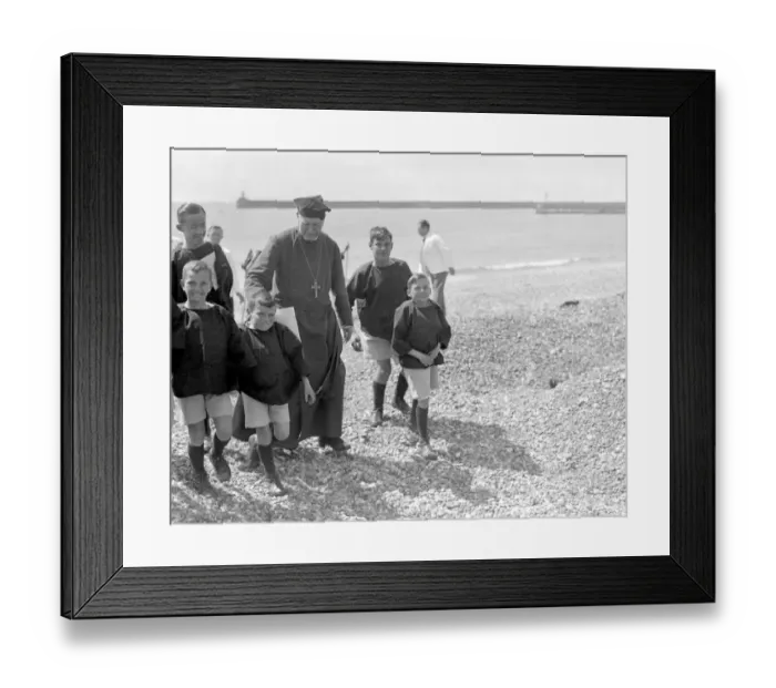 Framed Print : Visit of the Bishop of London to the Marine Hospital School, Tidemills, Bishopstone Framed Print : Visit of the Bishop of London to the Marine Hospital School, Tidemills, Bishopstone