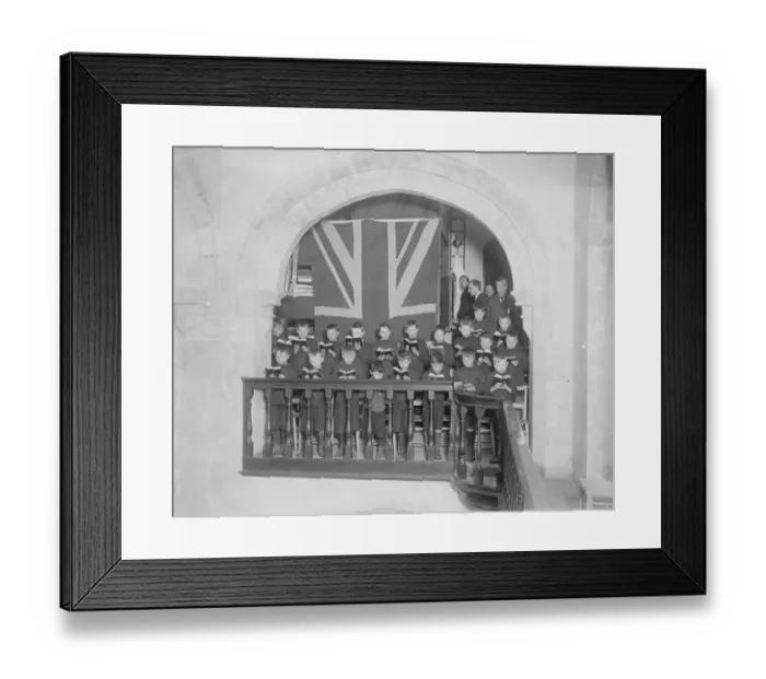 Framed Print : How the children spend their time at the recently established St Nicholas Home for