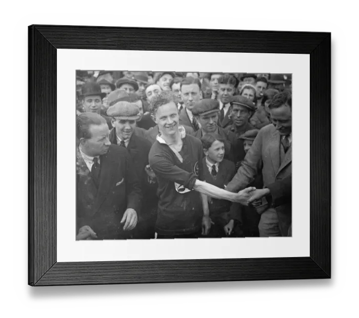 Framed Print : Winner of London to Brighton stock exchange walk. L J Hollyer, won the London Framed Print : Winner of London to Brighton stock exchange walk. L J Hollyer, won the London