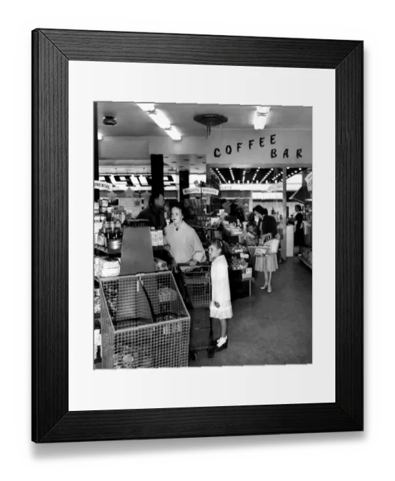 Framed Print : The Premier Supermarket at Crawley, Sussex. 1958 Framed Print : The Premier Supermarket at Crawley, Sussex. 1958