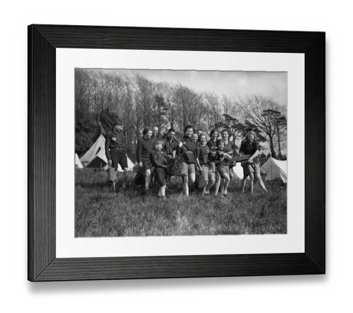 Framed Print : Making light of hard work, at Brighton Easter Camp. Wearing the quaint and picturesque Framed Print : Making light of hard work, at Brighton Easter Camp. Wearing the quaint and picturesque
