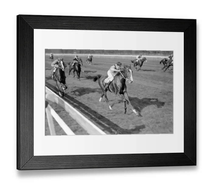 Framed Print : Gatwick Races, Sussex, England. Donatia ridden by H Packham Framed Print : Gatwick Races, Sussex, England. Donatia ridden by H Packham