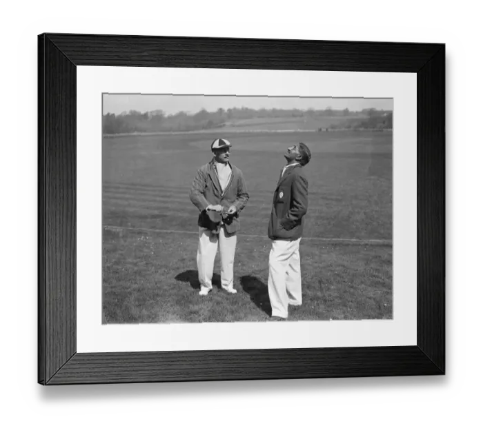 Framed Print : All India cricket team play first match against English side at Pelsham Rye Framed Print : All India cricket team play first match against English side at Pelsham Rye