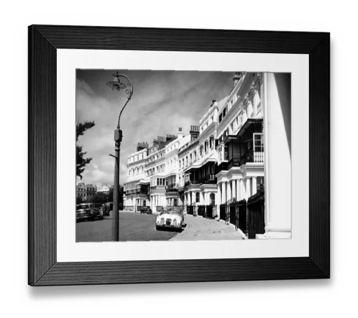 Framed Print : Lewes Crescent, Brighton, Sussex, 1940s Framed Print : Lewes Crescent, Brighton, Sussex, 1940s
