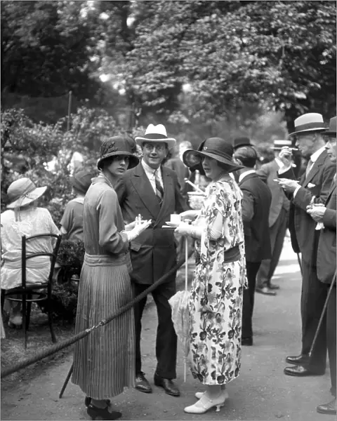 Princess Theodora of Greece (left), Lord Portarlington and Lady Zia Wernher, attending