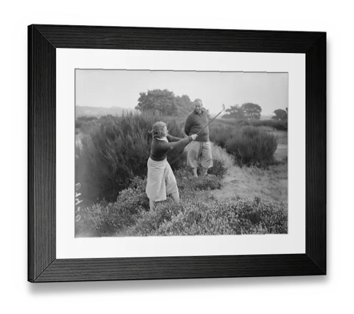Framed Print : Famous golfing girls and their fathers met in the annual Fathers and Daughters golf Framed Print : Famous golfing girls and their fathers met in the annual Fathers and Daughters golf