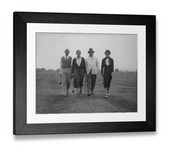 Framed Print : Famous golfing girls and their fathers met in the annual Fathers and Daughters golf Framed Print : Famous golfing girls and their fathers met in the annual Fathers and Daughters golf