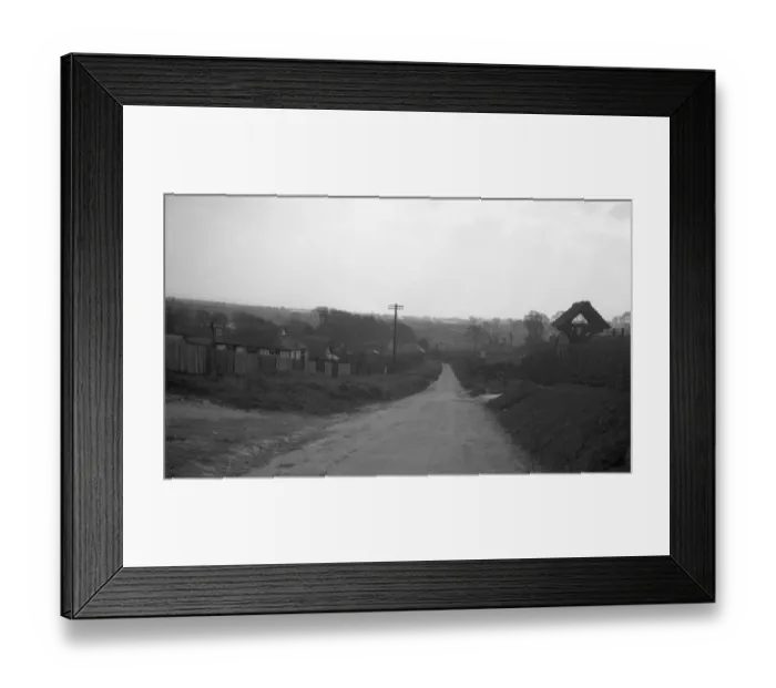 Framed Print : The road through North Lancing, West Sussex showing the Sussex downs ( hills ) 1931 Framed Print : The road through North Lancing, West Sussex showing the Sussex downs ( hills ) 1931
