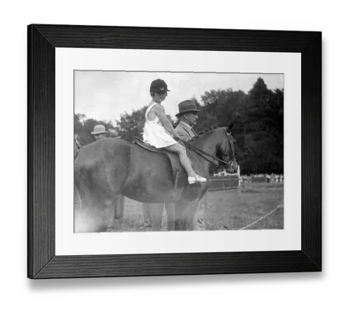Framed Print : Miss Anne Davies on her pony Here I Am at horse show Arundel Sussex 4th Augiust 1937 Framed Print : Miss Anne Davies on her pony Here I Am at horse show Arundel Sussex 4th Augiust 1937