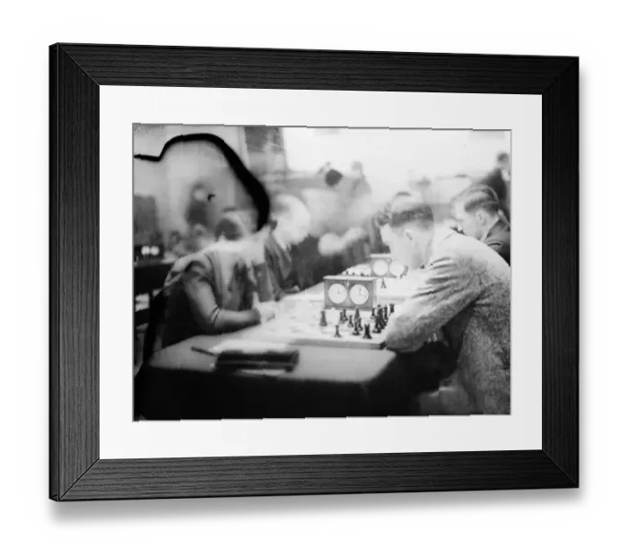Framed Print : German woman champion in play in Hastings chess congress. 28 December 1934 Framed Print : German woman champion in play in Hastings chess congress. 28 December 1934