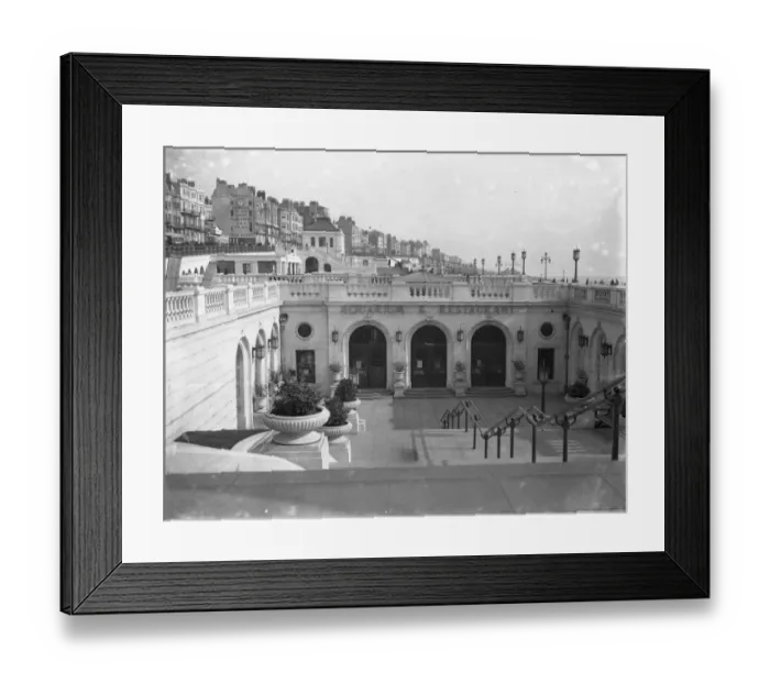 Framed Print : The Aquarium, Brighton seafront, Sussex. 2nd March 1931 Framed Print : The Aquarium, Brighton seafront, Sussex. 2nd March 1931