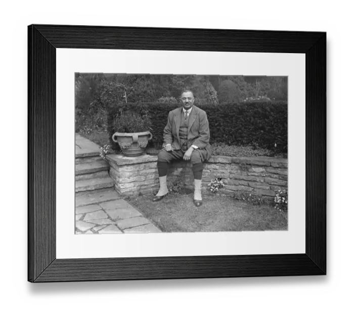 Framed Print : The Maharaj of Nawanagar ( Ranjitsinjhi ) At his home in Staines, Middlesex. 31 Framed Print : The Maharaj of Nawanagar ( Ranjitsinjhi ) At his home in Staines, Middlesex. 31