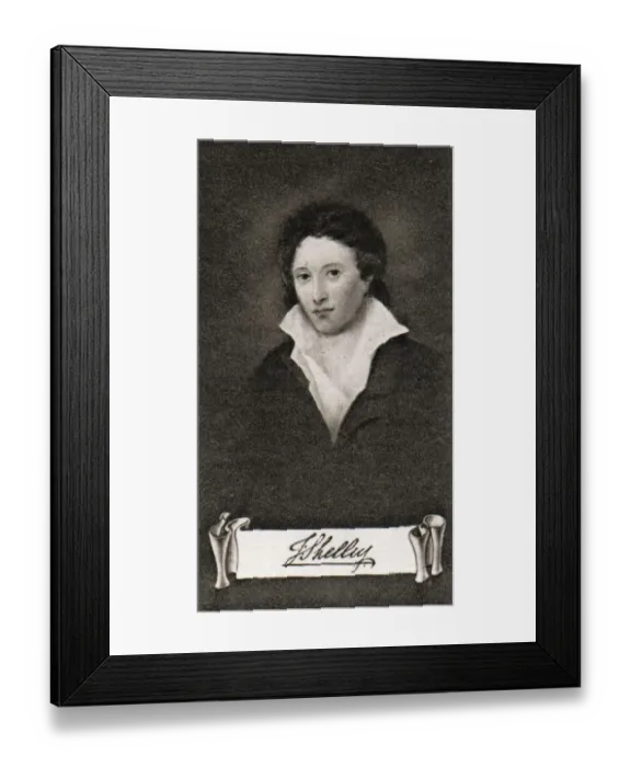 Framed Print : PERCY BYSSHE SHELLEY From the original at the National Portrait Gallery Painting Framed Print : PERCY BYSSHE SHELLEY From the original at the National Portrait Gallery Painting