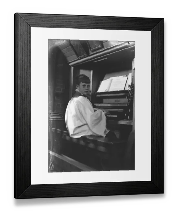 Framed Print : Master Ivor Keys at the organ of St Marys Parish church, Littlehampton, Sussex Framed Print : Master Ivor Keys at the organ of St Marys Parish church, Littlehampton, Sussex