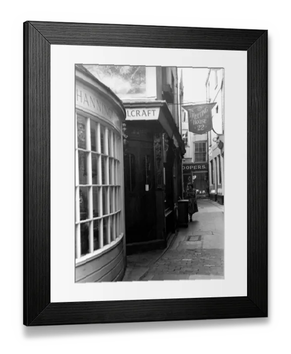 Framed Print : The Meeting House sign, The Lanes, Brighton, Sussex 1940s / 1950s Framed Print : The Meeting House sign, The Lanes, Brighton, Sussex 1940s / 1950s