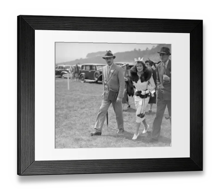 Framed Print : Goodwood Sussex Mr and Mrs J. A. Dewar. 1937 Framed Print : Goodwood Sussex Mr and Mrs J. A. Dewar. 1937