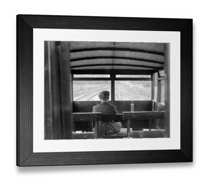 Framed Print : Rolvenden - A novel train on the Kent and East Sussex Railway is this formed by two Framed Print : Rolvenden - A novel train on the Kent and East Sussex Railway is this formed by two
